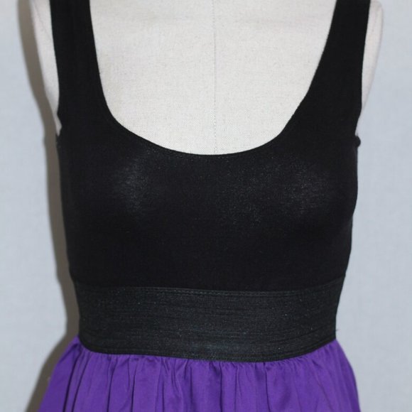 Twenty One Black Grey Purple Dress - Picture 3 of 6